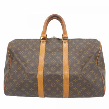Louis Vuitton Monogram Keepall 45 Boston Bag M41428 Brown