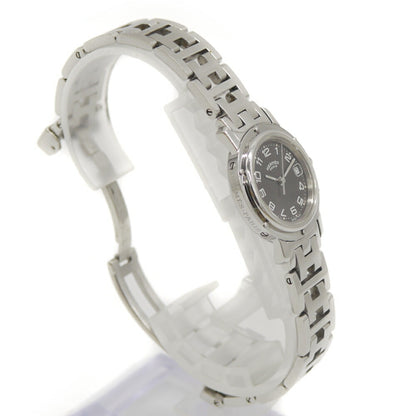 Hermes Clipper Watch Cl4.210 Quartz Gray Dial