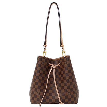Louis Vuitton Neonoe Venus Damier Canvas Shoulder Bag (Brown/Pink) N40198