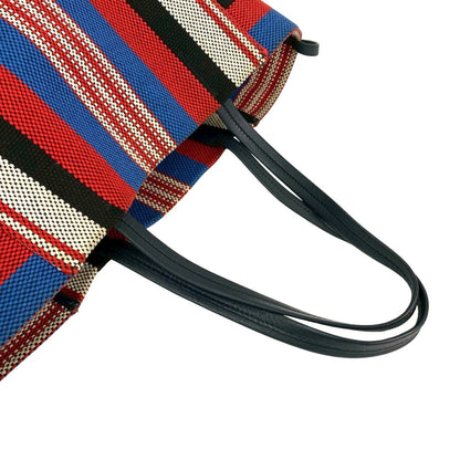 Celine Cabas Phantom Canvas And Leather Tote Bag