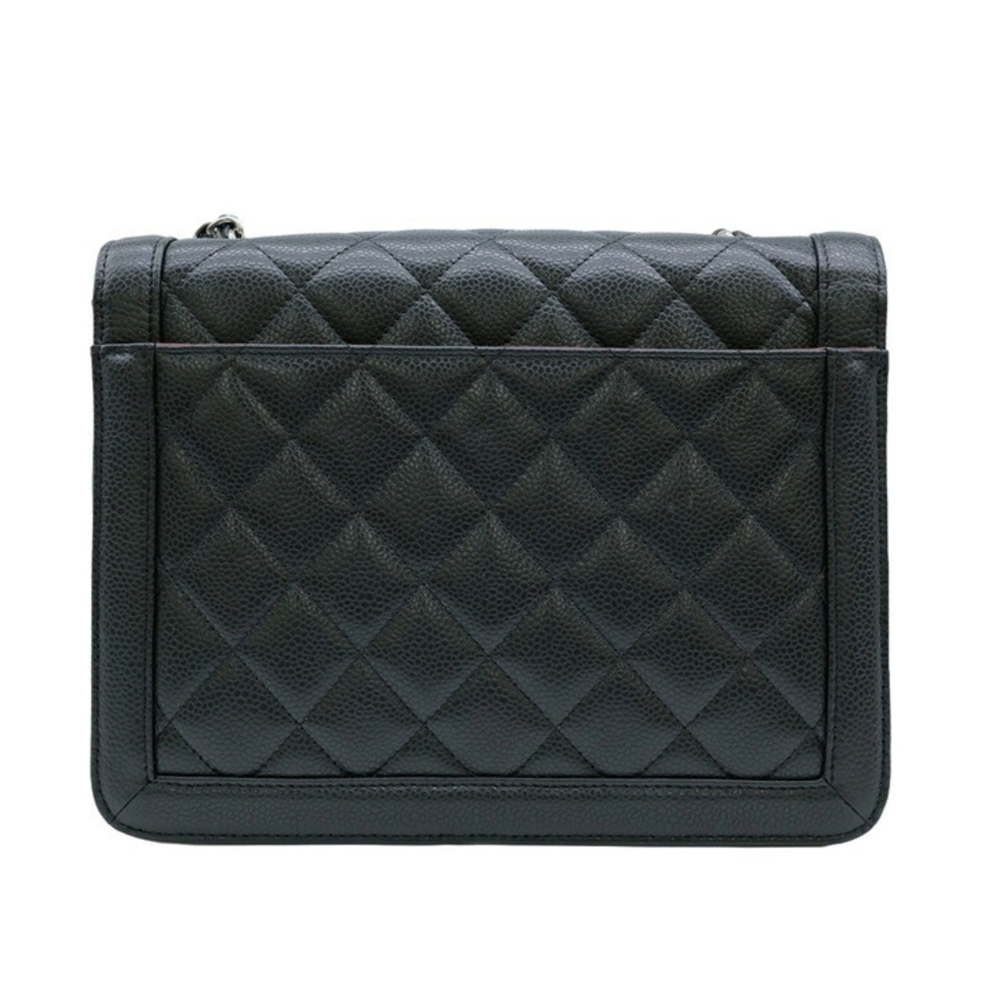 Chanel Caviar Skin 2.55 Shoulder Chain Black Seal Included 6935244