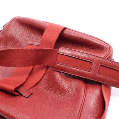 Hermes Herms Tibet Vertical Mm Rouge Garance Shoulder Bag In Taurillon Clemence Leather