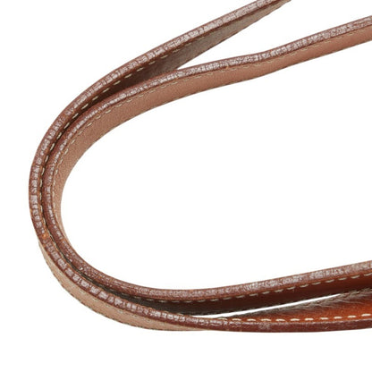 Celine Macadam Shoulder Bag Tote Brown Leather