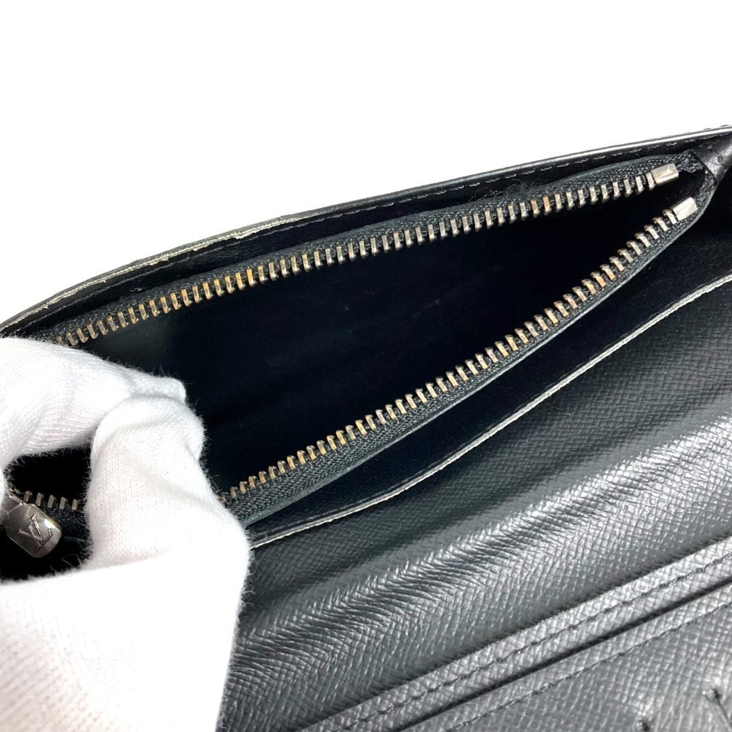 Louis Vuitton M61697 Monogram Eclipse Portefeuille Brazza Bifold Wallet