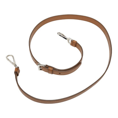 Prada Shoulder Strap Brown Silver Leather