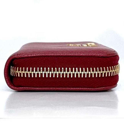 Prada Card Case Ec-23348 Red 1Ml040 Saffiano Leather 42A Prada Compact