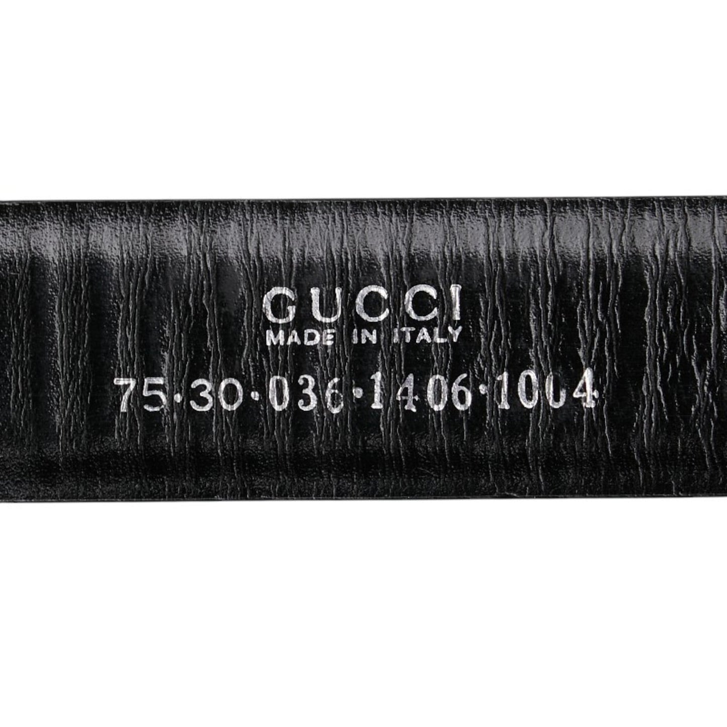 Gucci Belt Size: 75 30 036 1406 1004 Black Leather