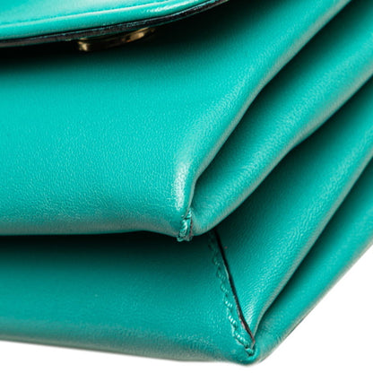 Valentino Rockstud Shoulder Bag In Green