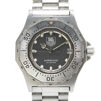 Tag Heuer 3000 Series Watch 932.213 Quartz Grey Dial Stainless Steel