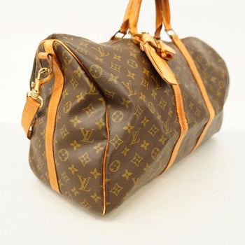 Louis Vuitton Monogram Keepall Bandouliere 50 Boston Bag M41416 Brown