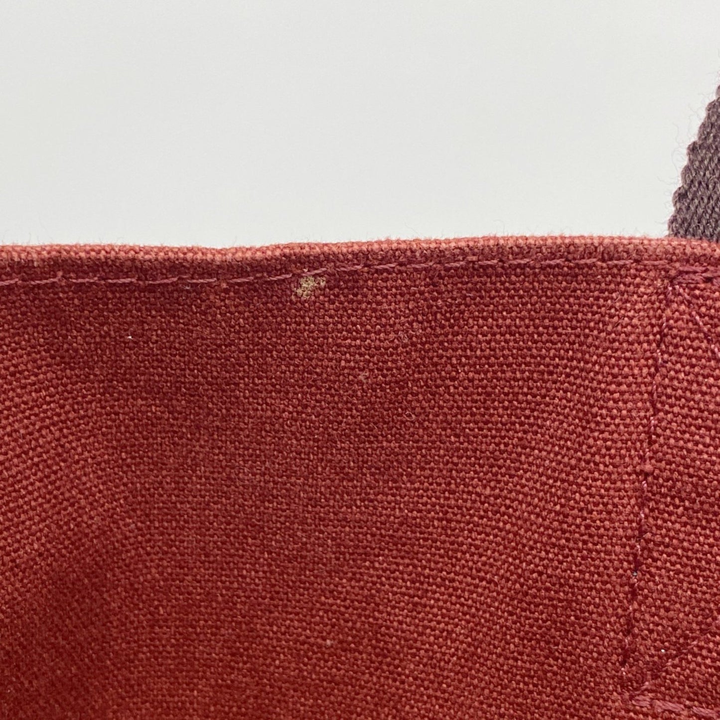 Hermes Herms Fouleaux Cabas Canvas Tote Bag In Red