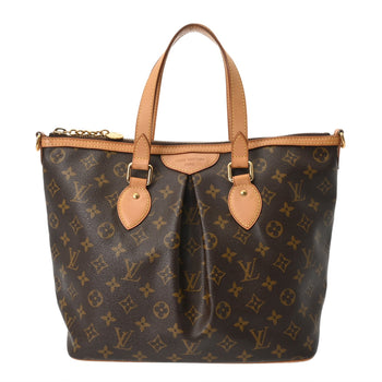 Louis Vuitton Monogram Palermo Pm 2-Way Brown M40145 Women'S Canvas Handbag