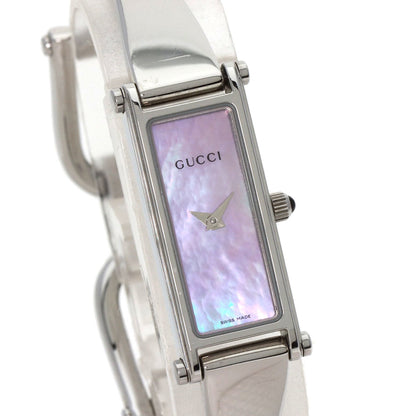 Gucci 1500L Square Face Bangle Watch Stainless Steel Ss