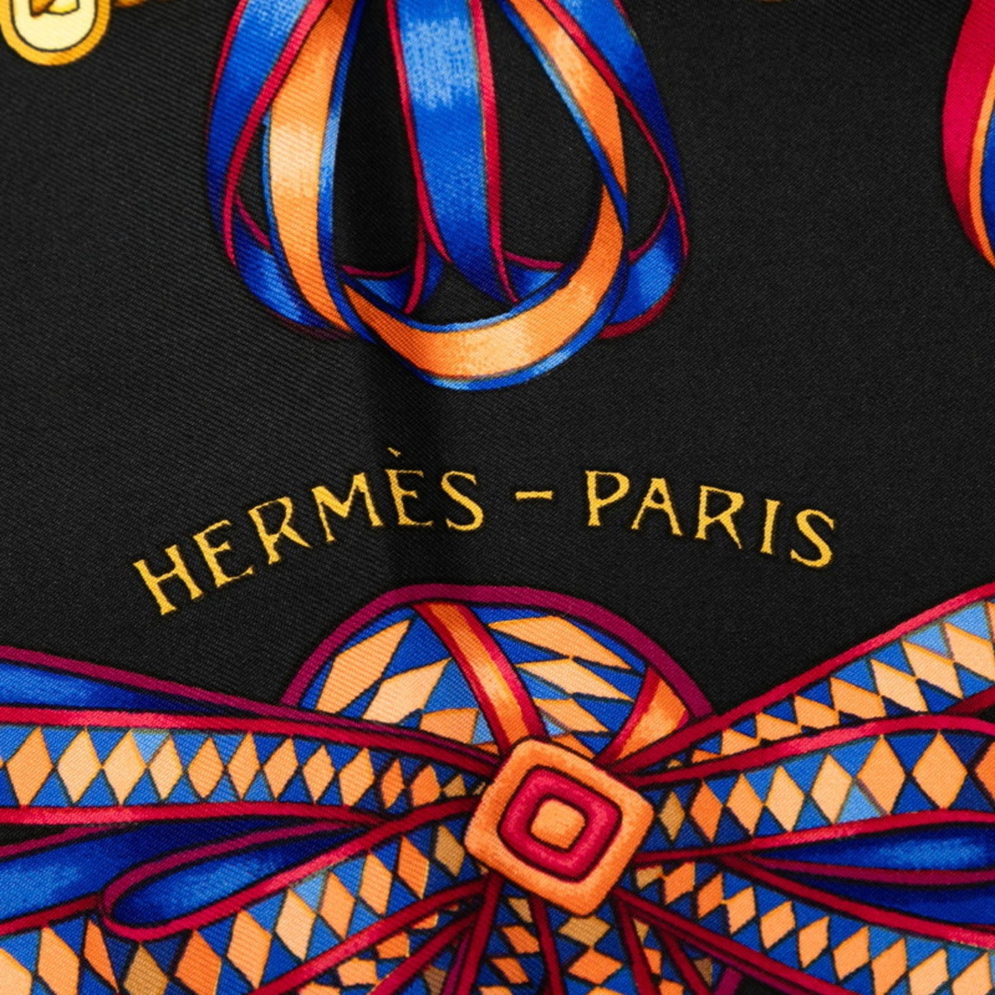 Hermes Herms Carr 90 "Les Rubans Du Cheval" Horse Ribbon Scarf