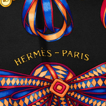Hermes Herms Carr 90 "Les Rubans Du Cheval" Horse Ribbon Scarf