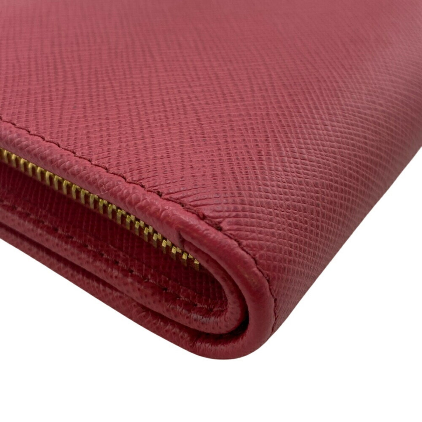 Prada 1Ml018 Saffiano Bifold Wallet Pink