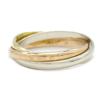 Cartier Trinity Ring 18K (Yellow Gold) 18Kwg (White (Pink