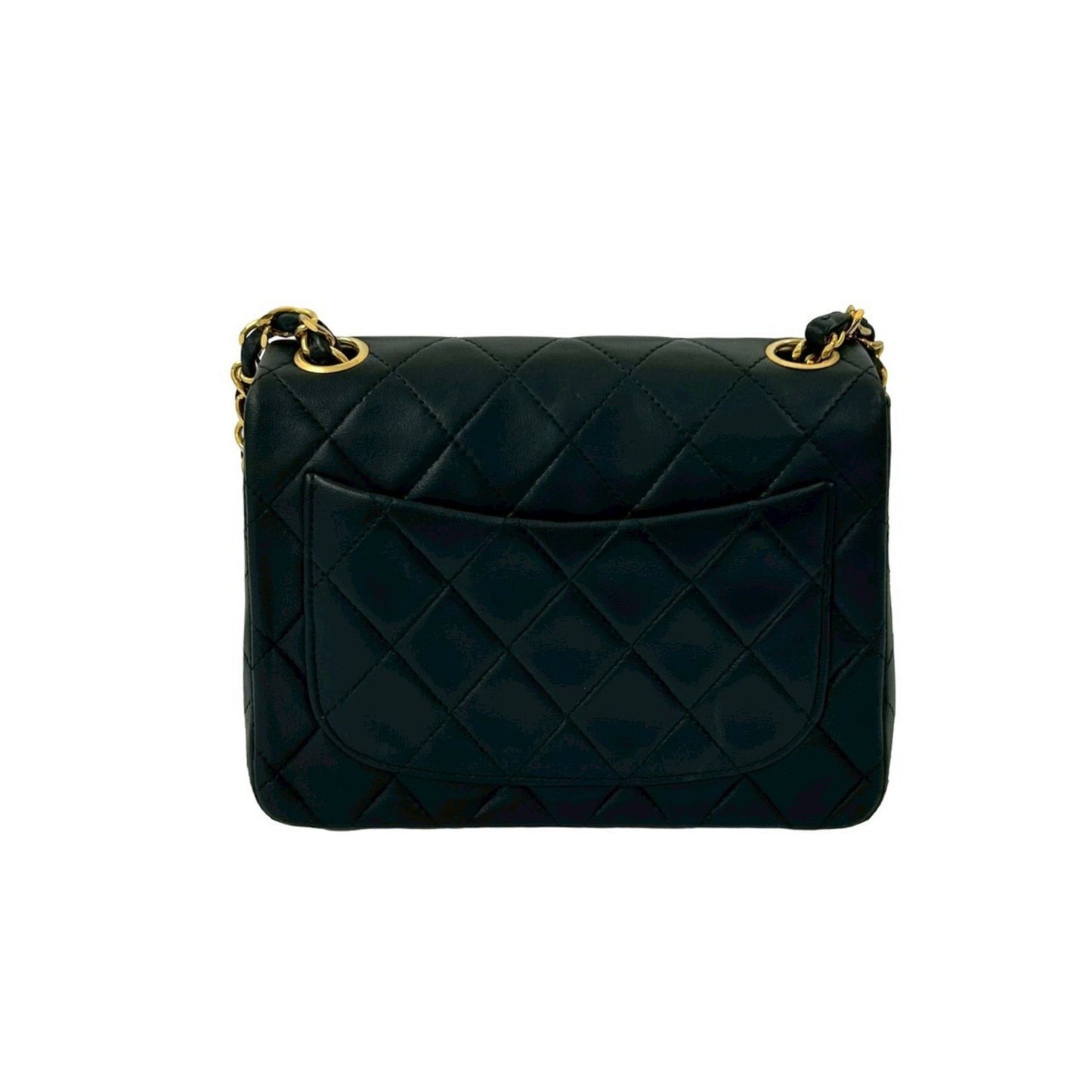 Chanel Mini Matelasse Coco Mark Lambskin Chain Shoulder Bag
