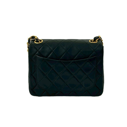 Chanel Mini Matelasse Coco Mark Lambskin Chain Shoulder Bag