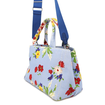 Miu Miu Miu Flower Canvas Handbag 5Bg439 2-Way