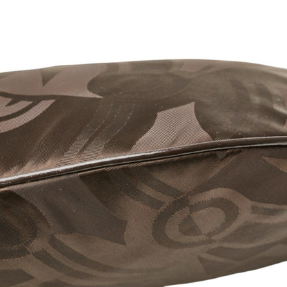 Salvatore Ferragamo One-Shoulder Bag Brown Nylon Leather