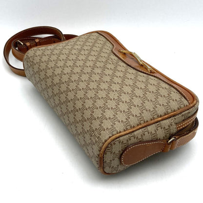 Celine Shoulder Bag Beige Leather