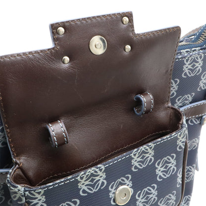 Loewe Anagram Shoulder Bag In Pvc And Leather