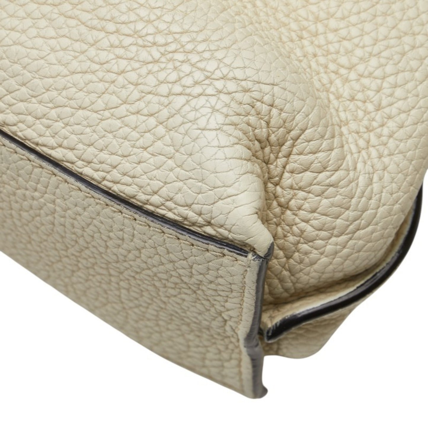 Gucci Daily Bamboo Handbag/Shoulder Bag 2Way 370831 White Leather