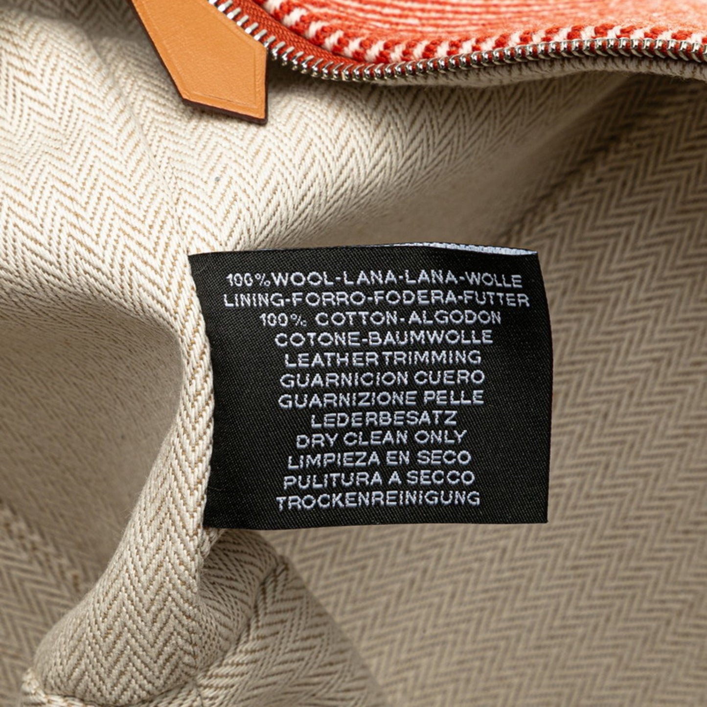 Hermes Brid A Black Gm Handbag In Orange