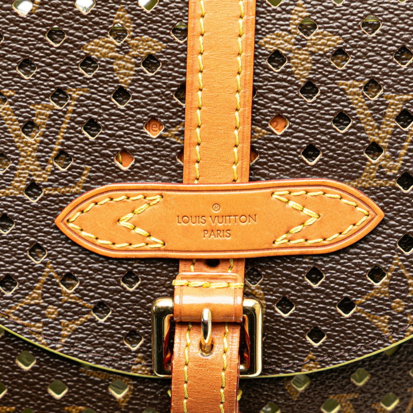 Louis Vuitton Monogram Perfor Flore Chantilly Shoulder Bag M94086 Brown