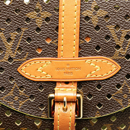 Louis Vuitton Monogram Perfor Flore Chantilly Shoulder Bag M94086 Brown