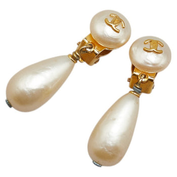 Chanel Coco Mark Pearl Earrings