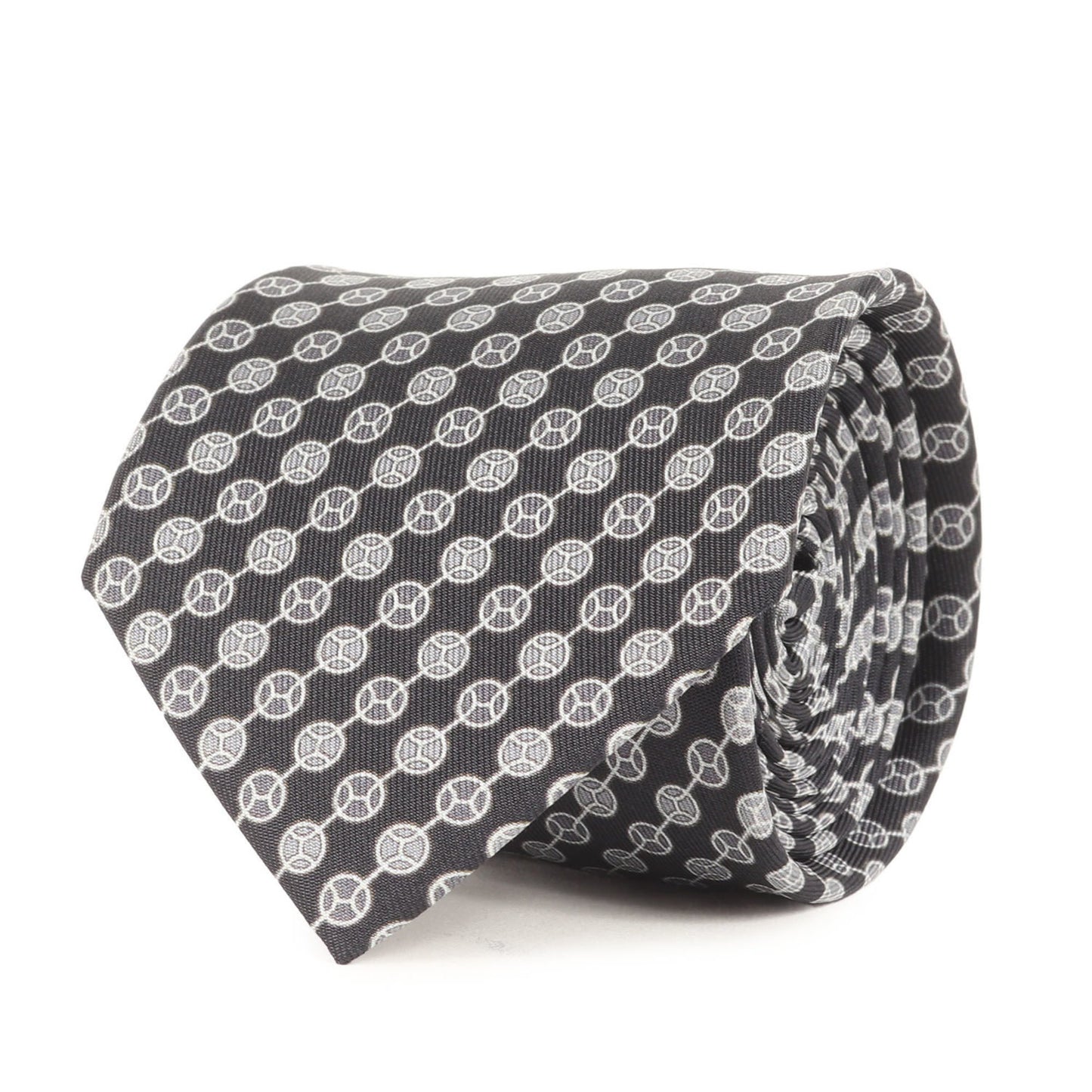 Hermes H Dot Silk Tie 5784 Ha Black