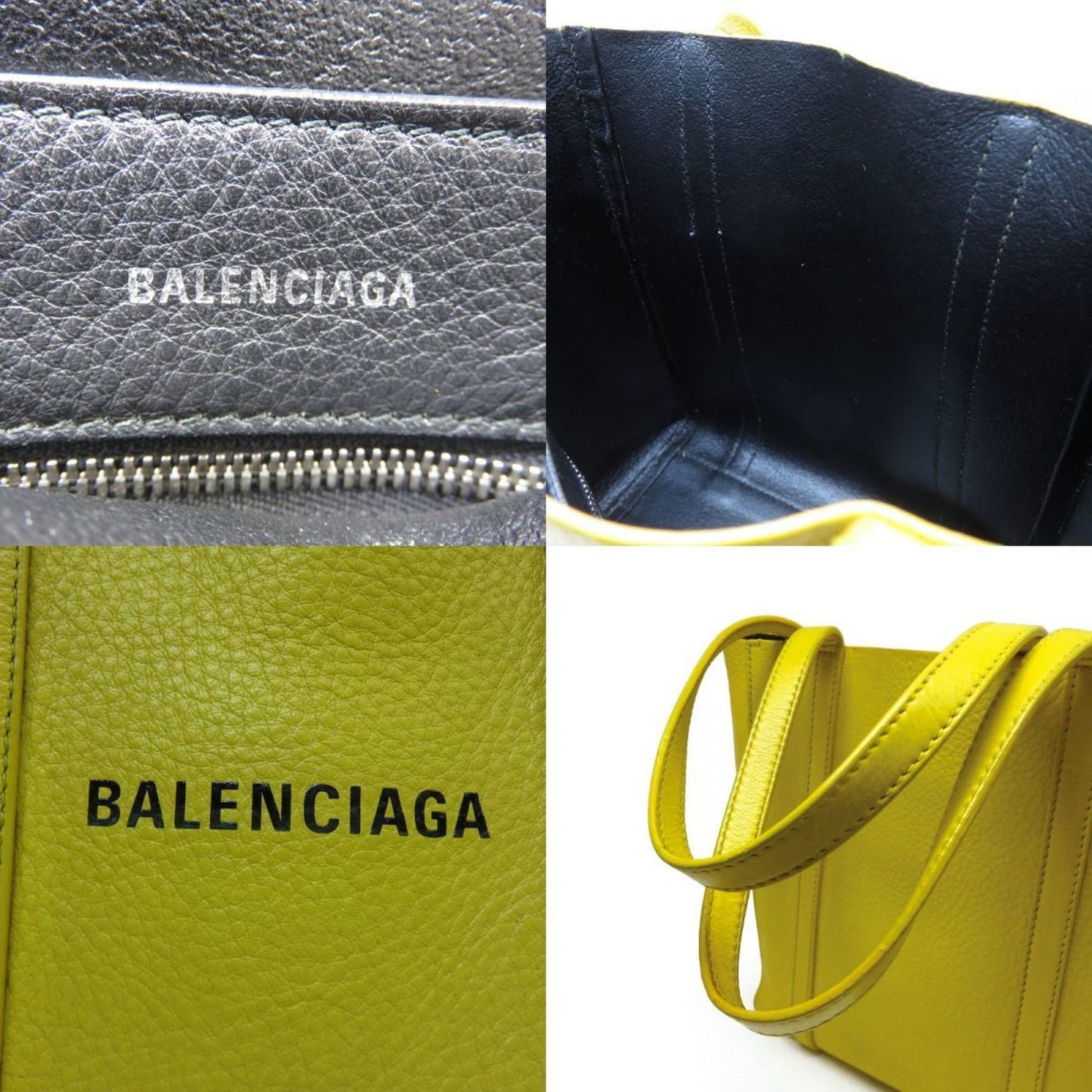 Balenciaga Everyday Tote Bag Xxs 551815 Shoulder Yellow