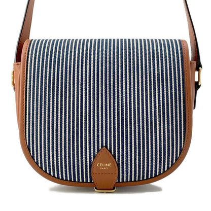 Celine Shoulder Bag Medium Folco Triomphe Stripe 191502 Celine Bags