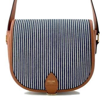 Celine Shoulder Bag Medium Folco Triomphe Stripe 191502 Celine Bags