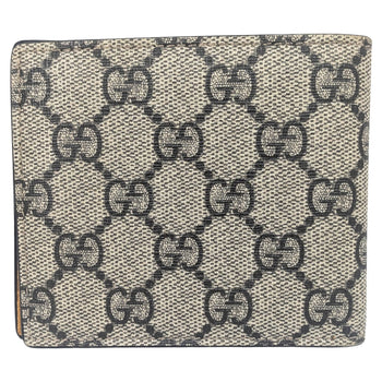Gucci Bifold Wallet Gg Supreme Tiger Pattern In Beige