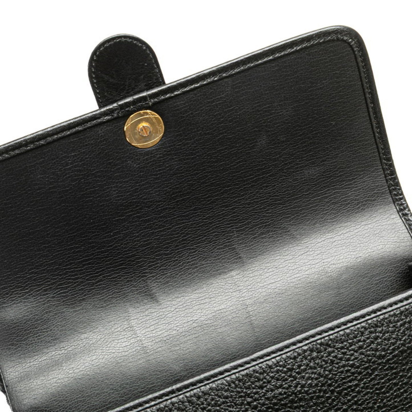 Christian Dior Dior Cd Logo Shoulder Bag In Black Leather