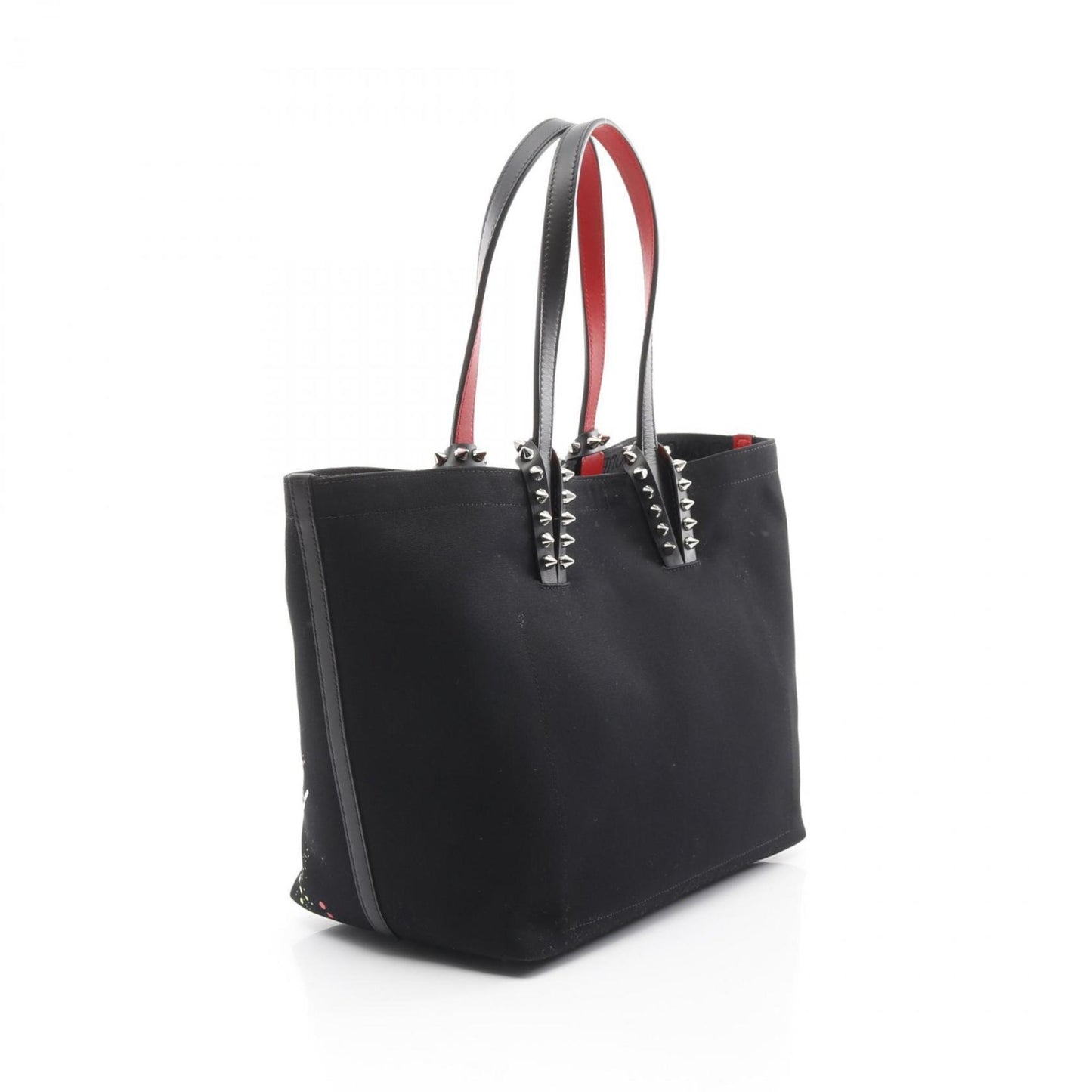 Christian Louboutin Cabata Beach Small Tote Bag Canvas Leather