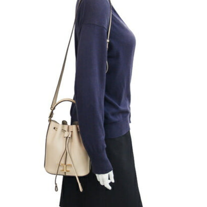 Tod'S T-Timeless Micro Bucket Bag Xbwtsaq0000Q8E Beige Leather