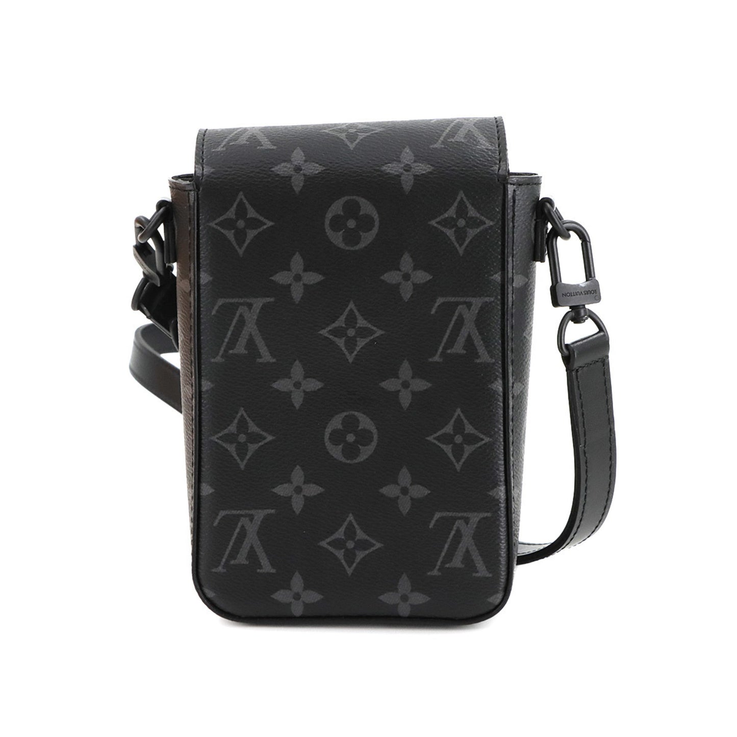 Louis Vuitton Monogram Eclipse S-Lock Vertical Wearable Wallet Shoulder Bag M82252 Rfid