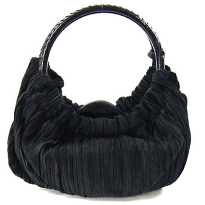 Giorgio Armani Handbag In Black Velour