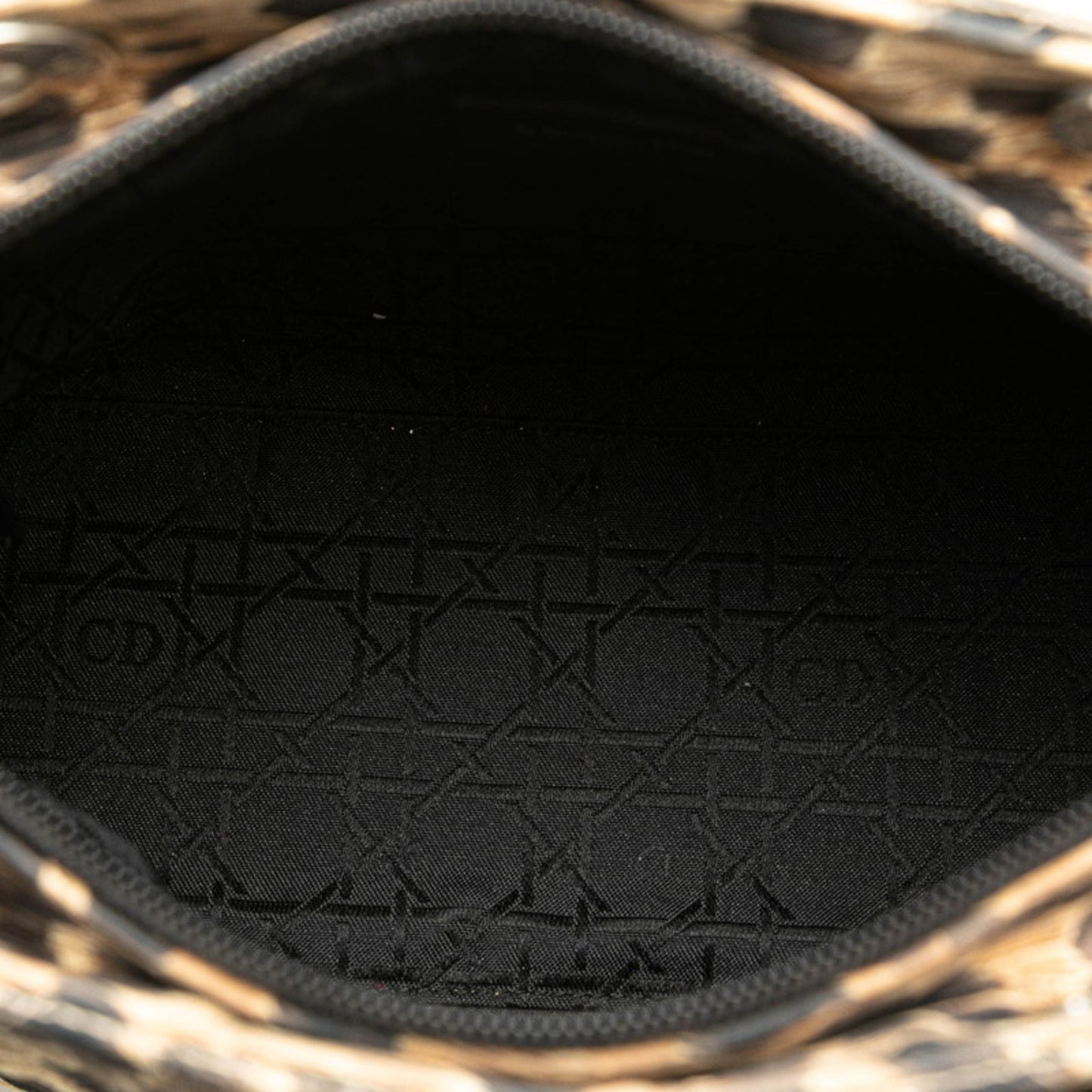 Christian Dior Dior Lady Cannage Leopard Print Handbag/Shoulder Bag