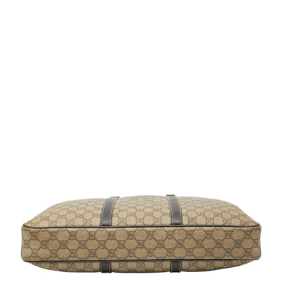 Gucci Gg Supreme Business Bag 201480 Beige Brown Leather