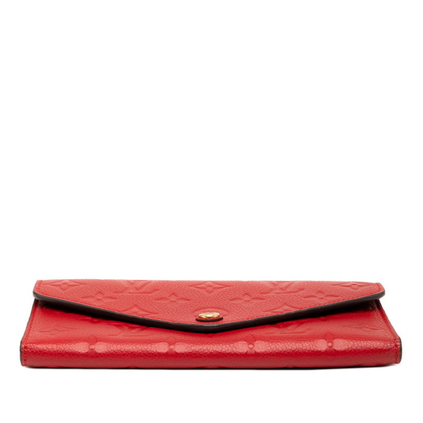 Louis Vuitton Monogram Empreinte Portefeuille Josephine Long Wallet M62453 Cerise Red Leather