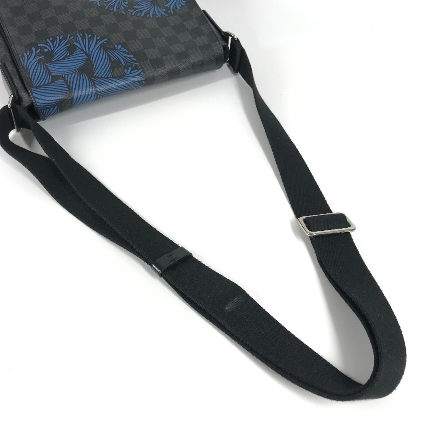 Louis Vuitton N41714 Damier Graphite District Pm Christopher Nemeth Rope Motif Messenger Bag Flap