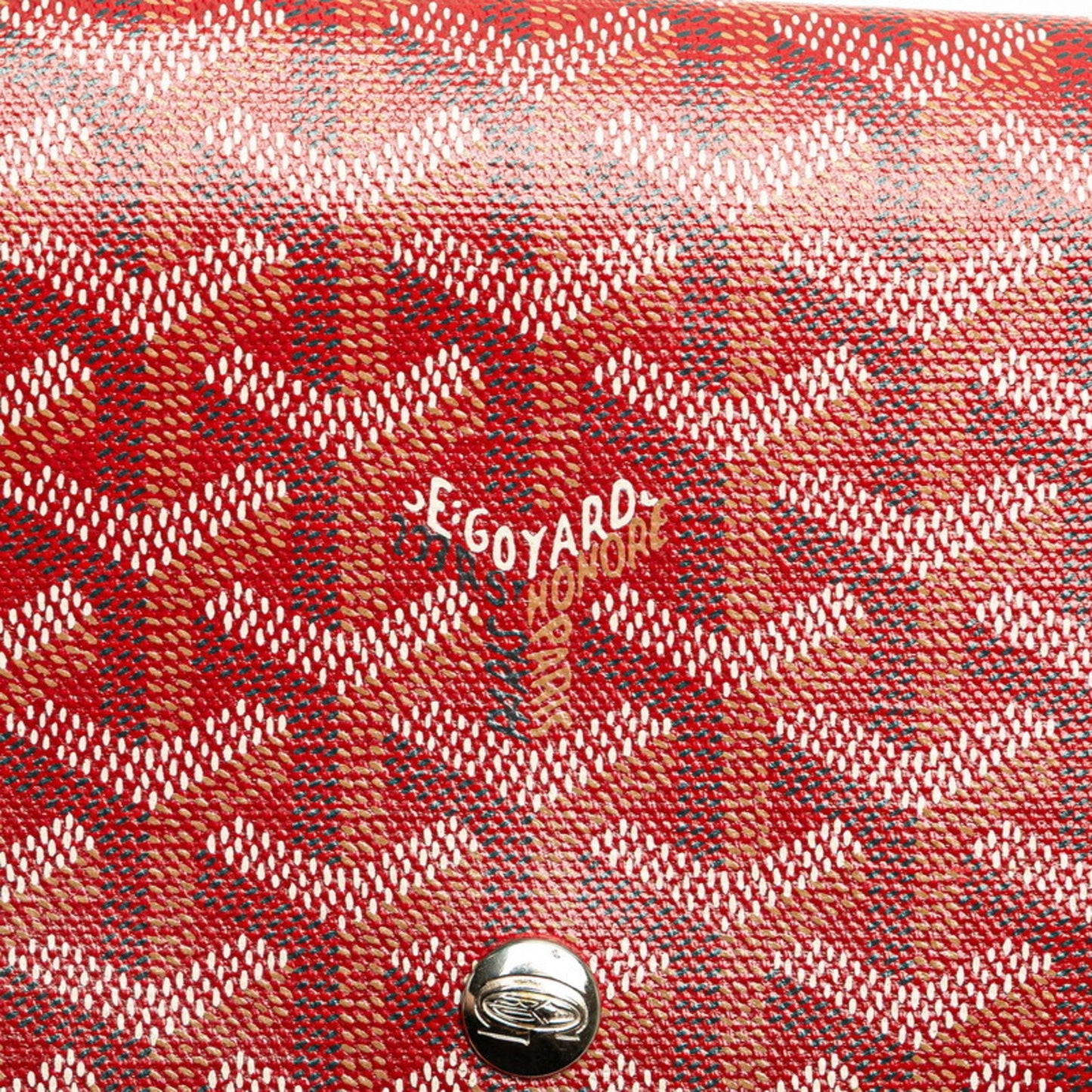 Goyard Plumet Pouch Wallet Red Leather