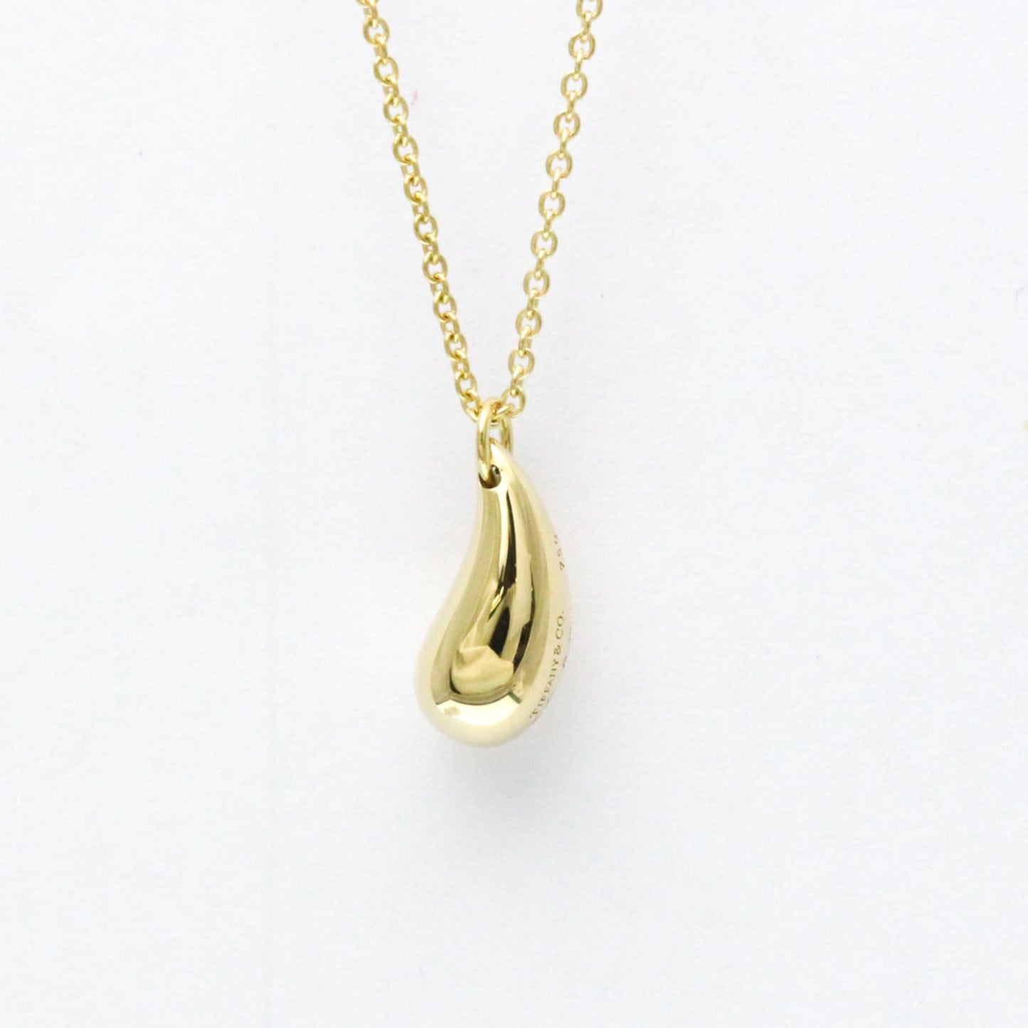 Tiffany Teardrop Necklace Yellow Gold (18K) No Stone Women