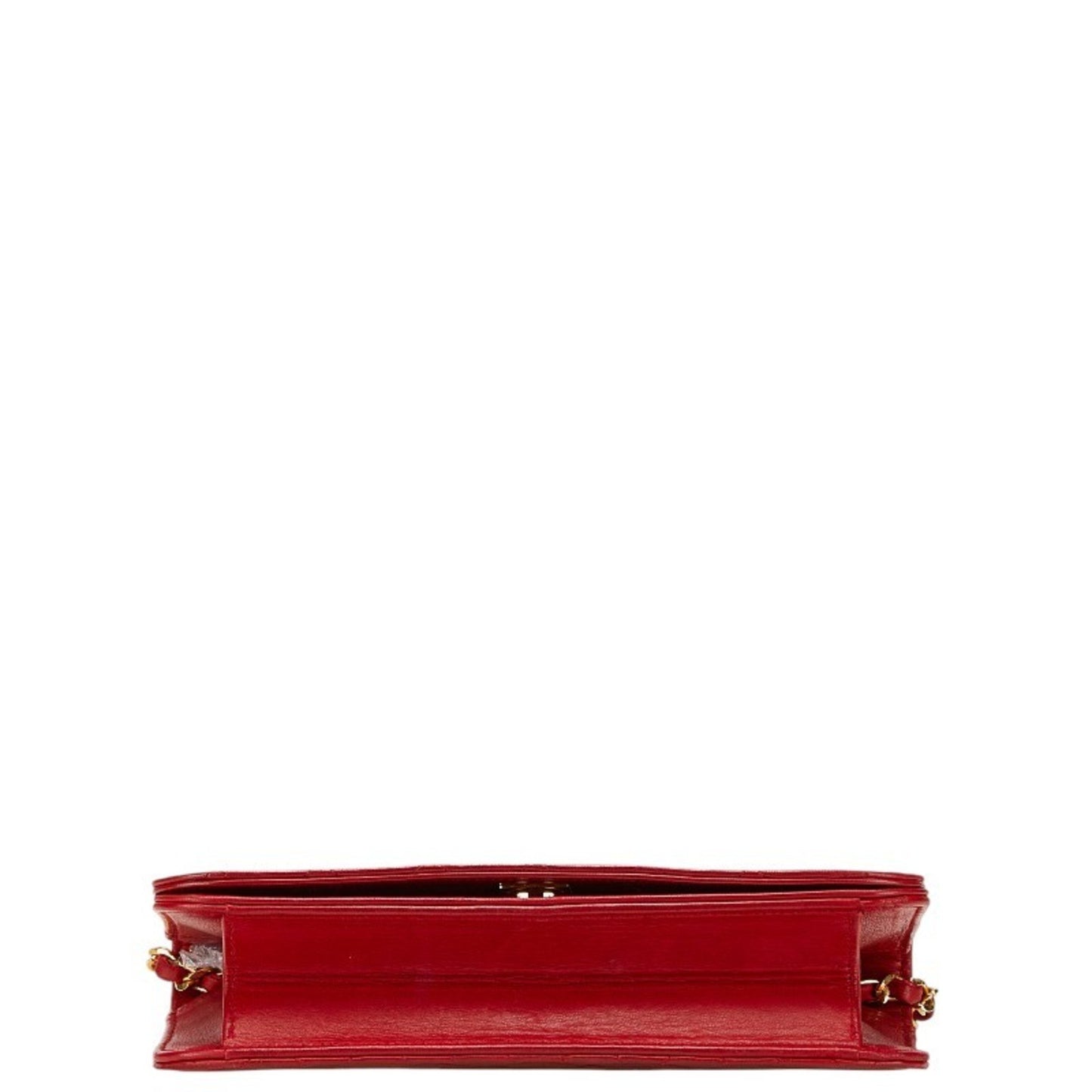 Chanel Coco Mark Matelasse Chain Shoulder Bag In Red Lambskin