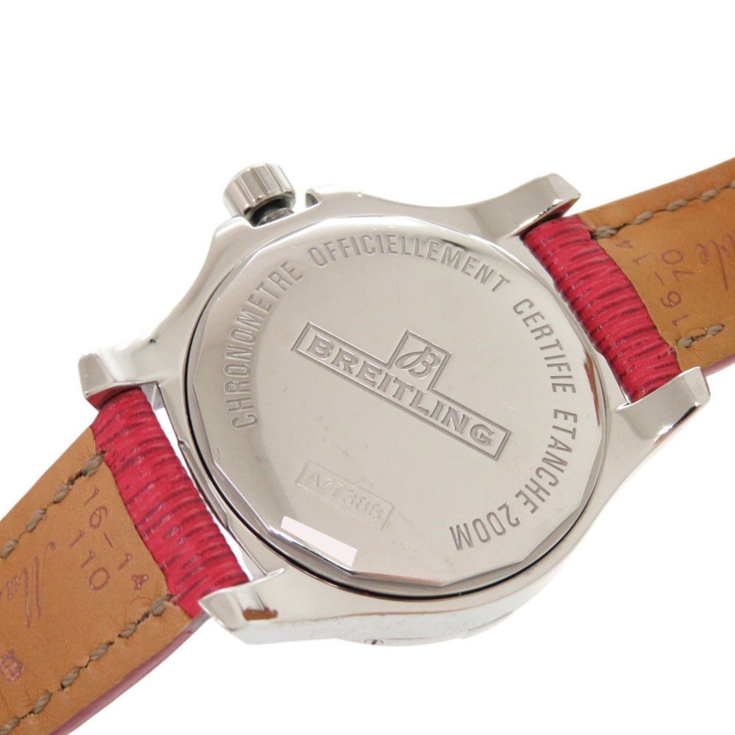 Breitling Colt Lady A77388 Stainless Steel Leather Watch